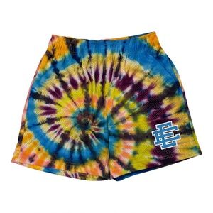 Eric Emmanuel Tie Dye Mesh Shorts Size Large